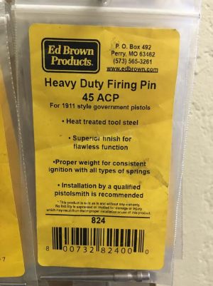 ED BROWN HEAVY DUTY FIRING PIN 1911 ACADEMY FOR SALE
